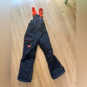 Helly Hansen Black and Orange Snow Bib